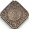 Монета 50 центов. 2005 год, Нидерландские Антильские острова. UNC.  
