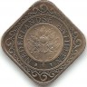 Монета 50 центов. 2011 год, Нидерландские Антильские острова. UNC.  