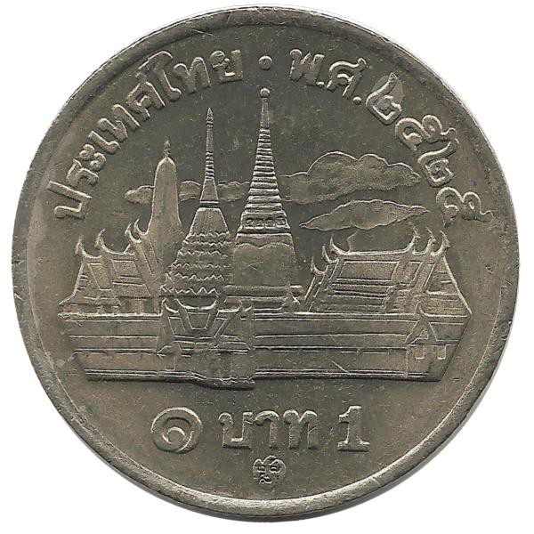 Монета 1 бат. 1982 год, Тайланд.  UNC.