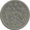 Монета 10 геллеров. 1895 год, Австро-Венгерская империя.