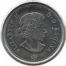 Шхуна Bluenose. Гафельная двухмачтовая шхуна Блюноуз. Монета 10 центов. 2014 год, Канада.  