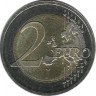 30 лет Флагу Европы. Монета 2 евро, 2015 год, Литва. UNC.