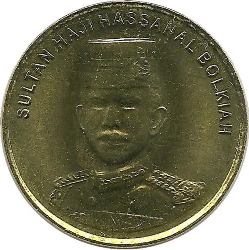 Монета 1 сен. 2010 год, Бруней.