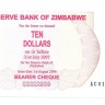 Зимбабве. 10 долларов. 2006 год. UNC.  