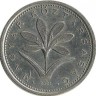 Цветок Лилии. Монета 2 форинта. 2001 год, Венгрия.