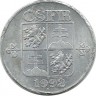 Монета 10 геллеров. 1992 год, Чехо-Словакия.  