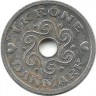 Монета 1 крона. 2003 год, Дания.  