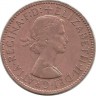Монета 1/2 пенни 1964 год. Золотая лань. Великобритания.