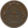 Монета 1 сантим. 1932 год, Латвия.