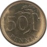 Монета 50  пенни. 1983 год, Финляндия. Отметка монетного двора N - Tapio Nevalainen. (из ролла) UNC. 