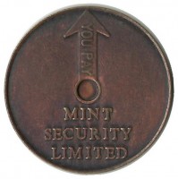 Жетон   Mint security limited. Англия.
