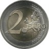 100 лет со дня рождения Пауля Кереса. Монета 2 евро, 2016 год, Эстония. UNC.