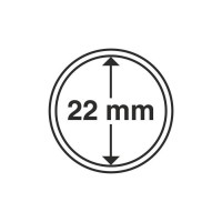 Капсулы для монет 22 мм, (10 шт). Производство "Leuchtturm".