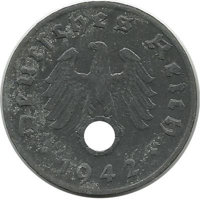 Германия 1 пфенниг 1942 г. (D).  
