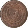 Монета 5 миллей. 1980 год, ( Греческая ладья)  Кипр.