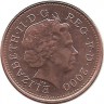 Монета 1 пенни 2000 год. Великобритания.