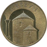 Цешин. Монета 2 злотых, 2005 год, Польша.