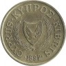 Бык. Монета 5 центов. 1992 год, Кипр.
