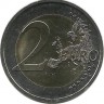 30 лет Флагу Европы. Монета 2 евро. 2015 год, Словакия. UNC.