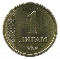 Монета 1 дирам 2011 год, Таджикистан. UNC.