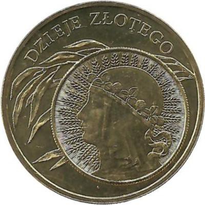 История злотого: 10 злотых образца 1932 года Польша. (Ядвига).   Монета 2 злотых, 2006 год, Польша.