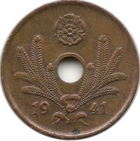 Монета 10 пенни.1941 год, Финляндия.