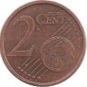 Монета 2 цента. 2010 год (D), Германия.  