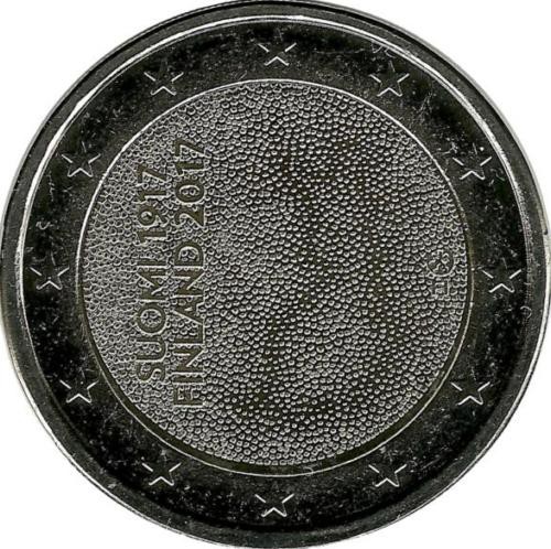 100-летие независимости Финляндии. Монета 2 евро. 2017 год, Финляндия.UNC.