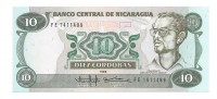 Никарагуа. Банкнота 10 кордоба 1985 год. UNC.  