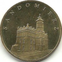  Сандомеж. Сандомир. Монета 2 злотых, 2006 год, Польша.