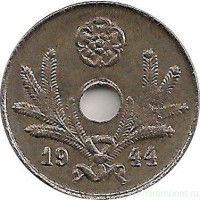 Монета 10 пенни.1944 год, Финляндия (железо).