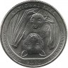 Национальный парк Американского Самоа. National Park of American Samoa. Монета 25 центов (квотер), (D). 2020 год, США. UNC.