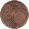 Монета 2 цента. 2011 год (G), Германия.  
