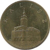  Калиш. Монета 2 злотых, 2006 год, Польша.