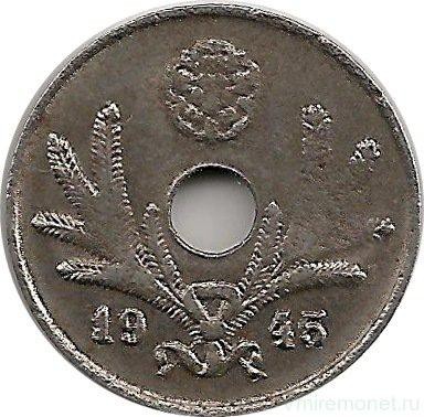 Монета 10 пенни.1945 год, Финляндия (железо).