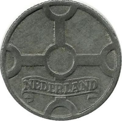 Монета 1 цент 1943г. Нидерланды