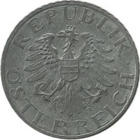 5 грошей.  1967 год, Австрия.