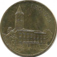 Легница. Монета 2 злотых, 2006 год, Польша.