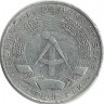 Монета 1 пфенниг. 1975 год, ГДР.