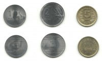 Набор монет Индии (3 штуки).  2008-2010 гг, Индия. UNC.