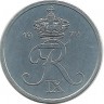 Монета 1 эре. 1972 год, Дания. UNC. 