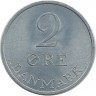 Монета 2 эре. 1972 год, Дания. UNC. 