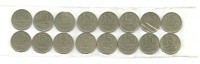 Набор монет 15 копеек 1961-1991 г.. СССР.   (16 монет)