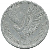 Монета 10 песо. 1956 год, Чили.