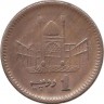 Пакистан. Мухаммед Али Джинн. Монета 1 рупия. 2002 год.