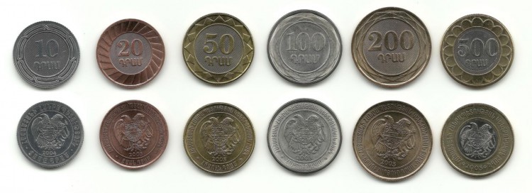 Набор монет Армении (6 шт.). 2003-2004гг.  Армения. UNC.