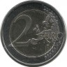 100 лет самоуправлению в Аландском регионе. Монета 2 евро. 2021 год, Финляндия. UNC.