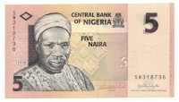 Нигерия. Банкнота  5  найра  2006 год.  UNC.   