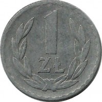 Монета 1 злотый, 1949 год, Польша.