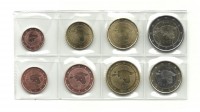 Набор монет евро (8 шт). 2011 год, Эстония. UNC.